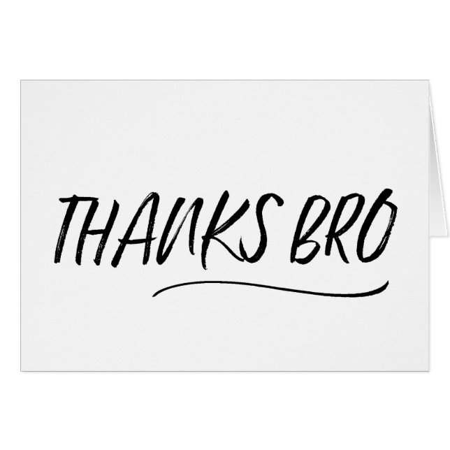 La boda de Bro de las gracias le agradece cardar (Anverso (Horizontal))