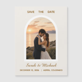 La Boda de la Foto del Arco Moderno Save the Date