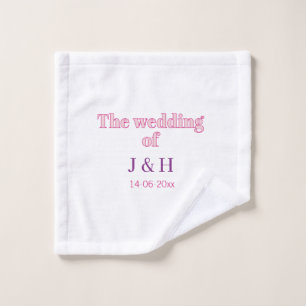 La boda de la letra inicial del nombre de la parej