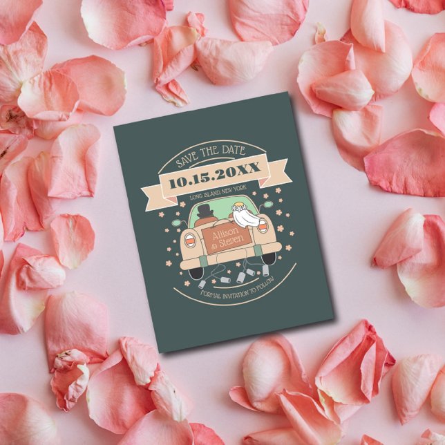 La boda de personalizado lindo salva la invitación (Subido por el creador)