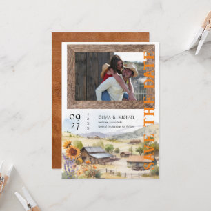 La boda de Western Ranch Save the Date