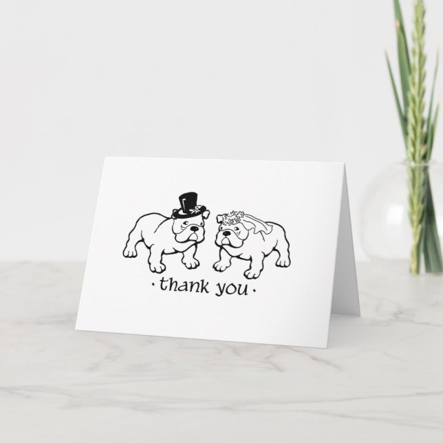 La boda del bulldog le agradece las notas (Anverso)
