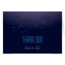 La boda del tiburón azul le agradece cardar