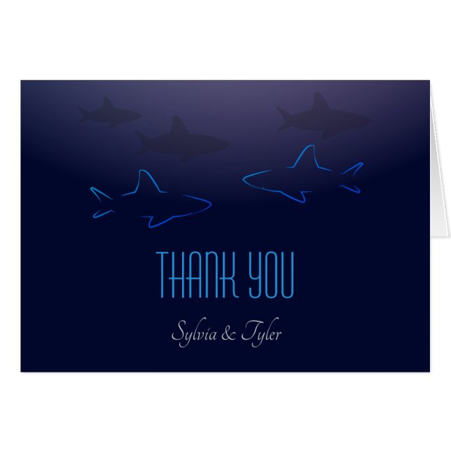 La boda del tiburón azul le agradece cardar (Anverso (Horizontal))