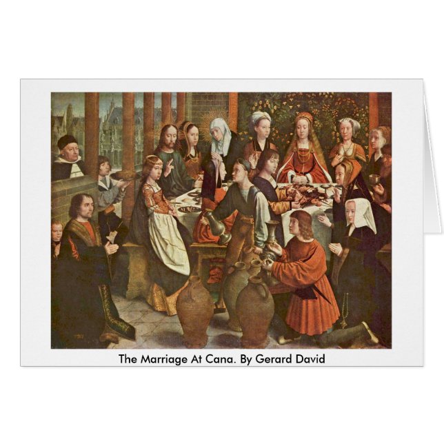 La boda en Cana. Por Gerard David (Anverso (Horizontal))