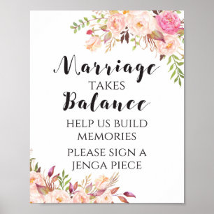 La boda floral boho requiere señal de equilibrio