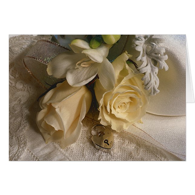 La boda florece la tarjeta (Anverso (Horizontal))
