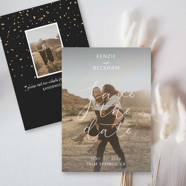 La boda moderna salva la caligrafía de las fotos d (Subido por el creador)