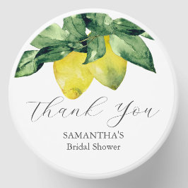 La boda personalizada favorece el tema del limón