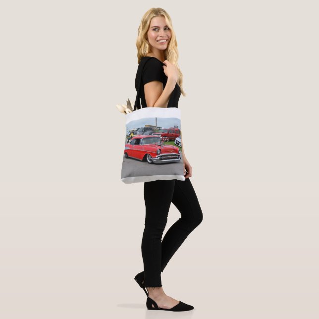 La bolsa de asas 1957 del coche de carreras del (Puesto)
