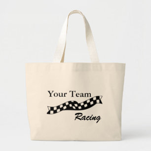 La bolsa de asas a cuadros del equipo de la raza