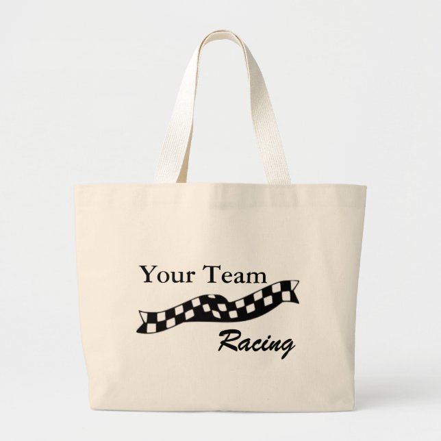 La bolsa de asas a cuadros del equipo de la raza (Frente)