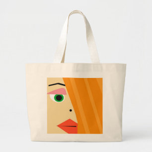 La bolsa de asas abstracta de la cara