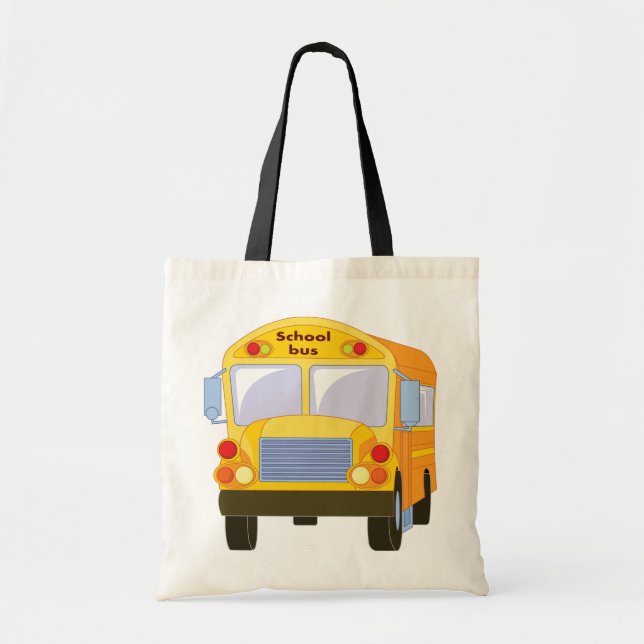 La bolsa de asas amarilla del autobús escolar (Frente)