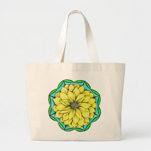 La bolsa de asas AMARILLA del POINSETTIA