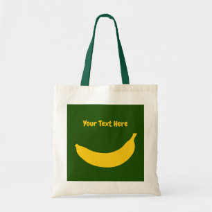 La bolsa de asas amarilla linda del personalizado