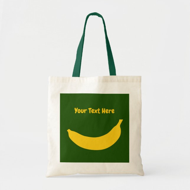 La bolsa de asas amarilla linda del personalizado (Frente)
