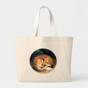 La bolsa de asas animal roja soñolienta del arte