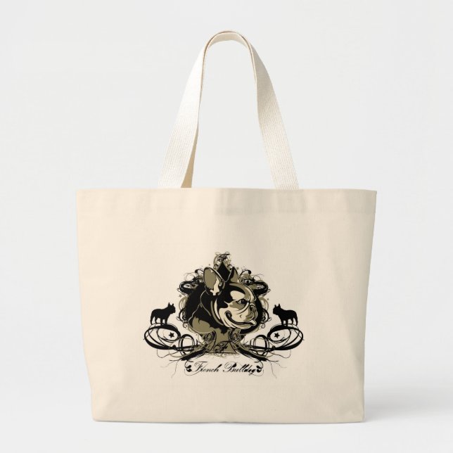 La bolsa de asas artística de la raza del perro (Frente)