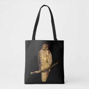 La bolsa de asas atada rojo del animal del pájaro