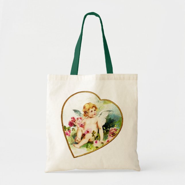 La bolsa de asas atractiva de la querube (Frente)
