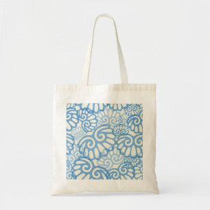 La bolsa de asas azul de la playa del Seashell del