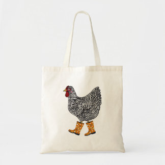 La bolsa de asas barrada del pollo de la roca