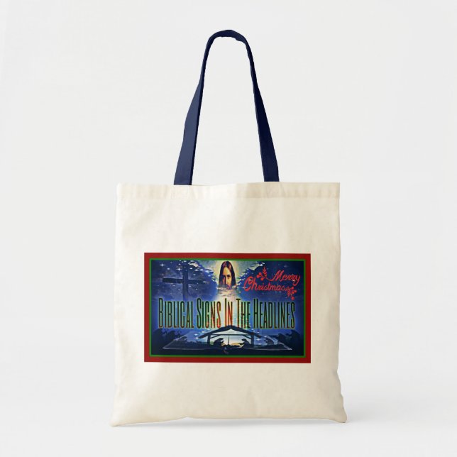 La bolsa de asas bíblica del "navidad" de los (Frente)