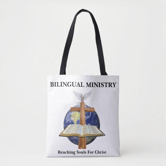 La bolsa de asas bilingüe del ministerio (Anverso)