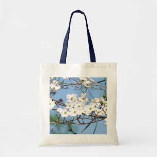 La bolsa de asas blanca de la flor del Dogwood