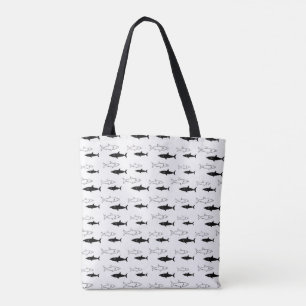La bolsa de asas blanco y negro del modelo del