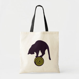 La bolsa de asas caprichosa del gato negro