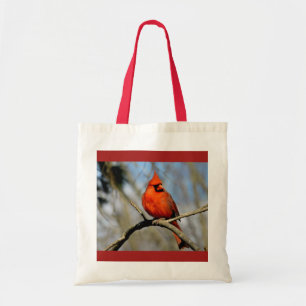 La bolsa de asas cardinal roja (de la primavera)