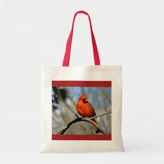 La bolsa de asas cardinal roja (de la primavera) (Frente)
