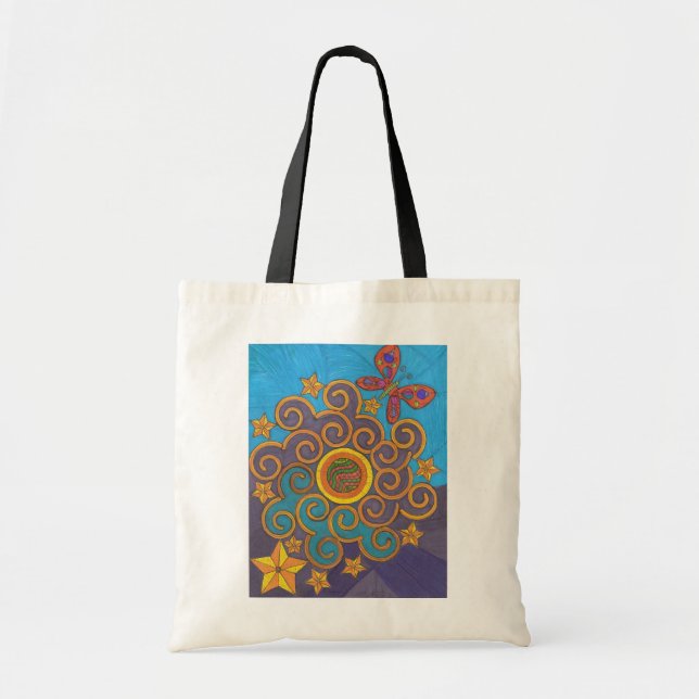 La bolsa de asas celestial del arte del indie (Frente)