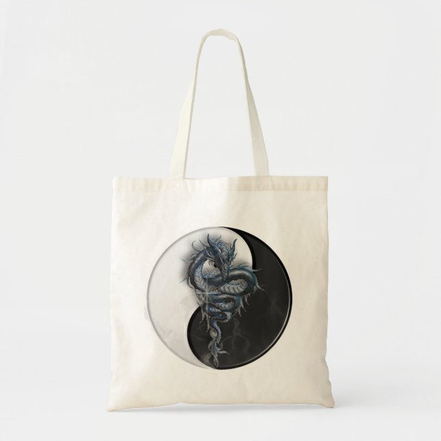 La bolsa de asas china del dragón de Yin Yang (Frente)