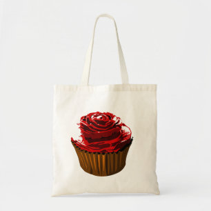 La bolsa de asas color de rosa de la magdalena