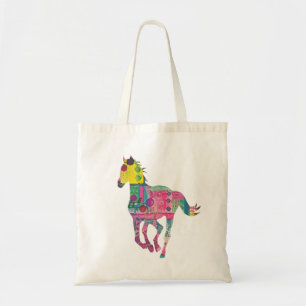 La bolsa de asas colorida del caballo