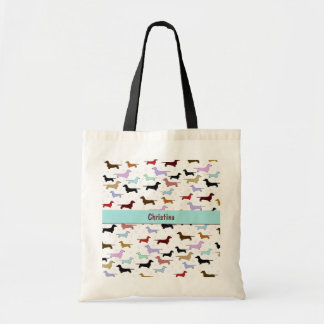 La bolsa de asas colorida del Dachshund