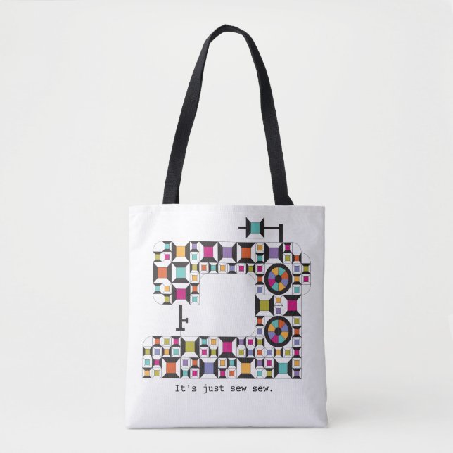 La bolsa de asas colorida del modelo del edredón (Anverso)