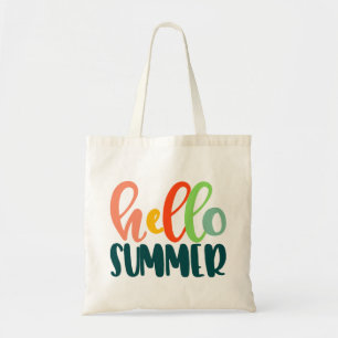 La bolsa de asas colorida del verano de la