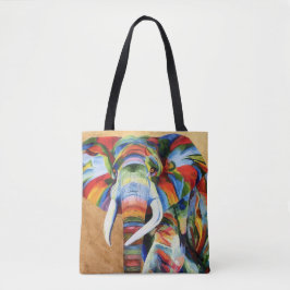 La bolsa de asas con diseño del elefante
