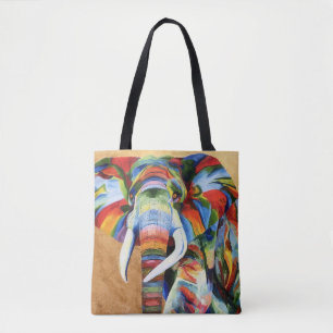 La bolsa de asas con diseño del elefante