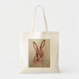 la bolsa de asas con imagen de las liebres
