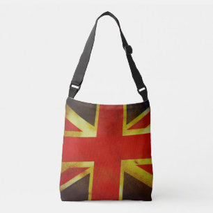 La bolsa de asas con la bandera británica vieja