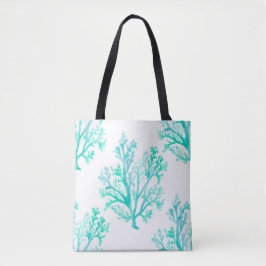 La bolsa de asas coralina de la acuarela