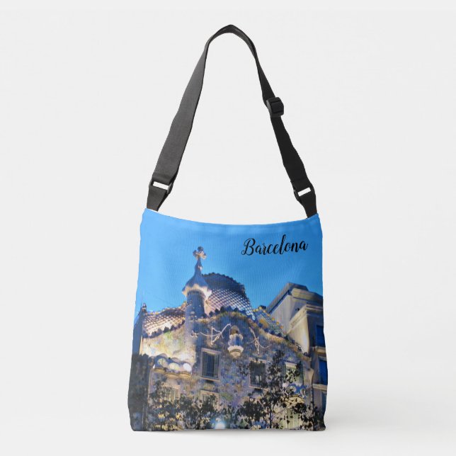 La bolsa de asas de Barcelona, España Crossbody (Anverso)