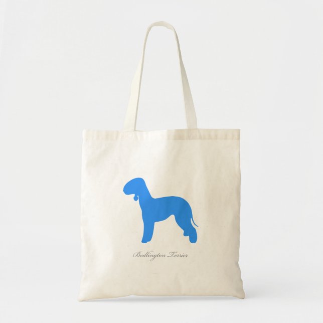 La bolsa de asas de Bedlington Terrier (silueta (Frente)