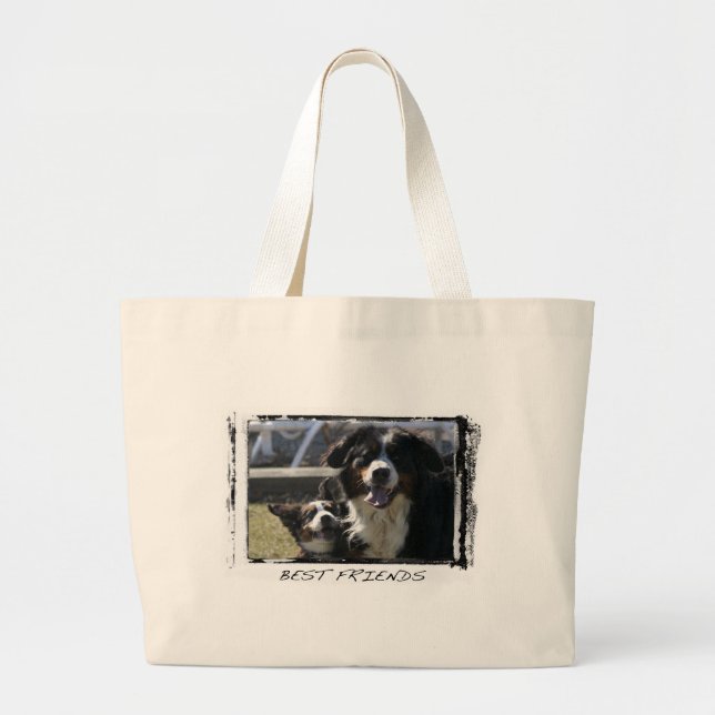 La bolsa de asas de Bernese de los mejores amigos (Frente)