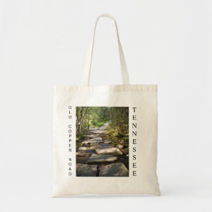 La bolsa de asas de cobre vieja del camino
